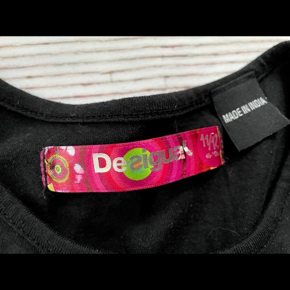 Desigual Girl’s Top w Reversible Sequins 11-12 Yrs - Picture 5 of 8